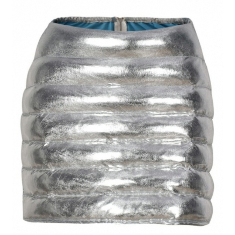 Metallic puff skirt